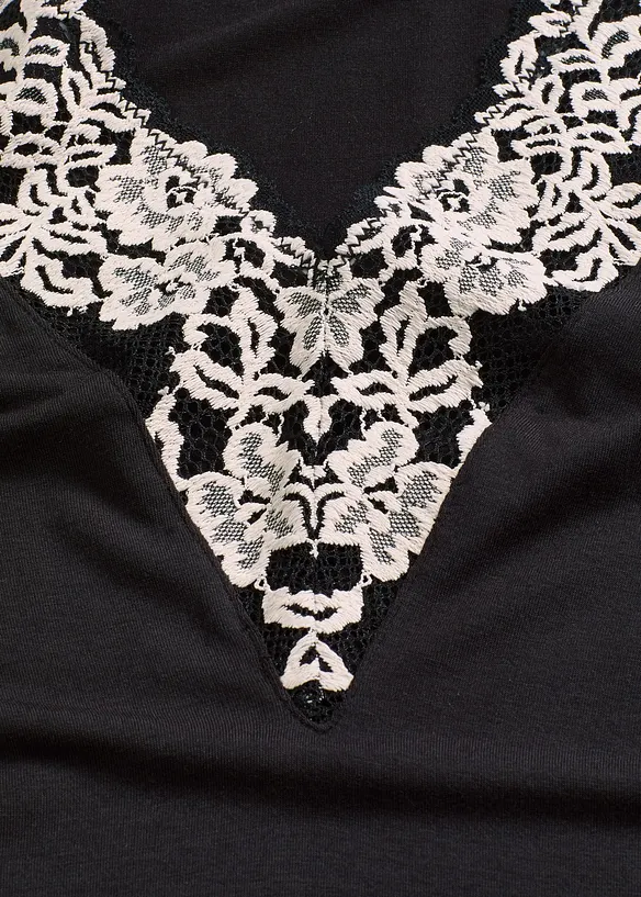 Body utan bygel i mjuk modal med spets, bonprix