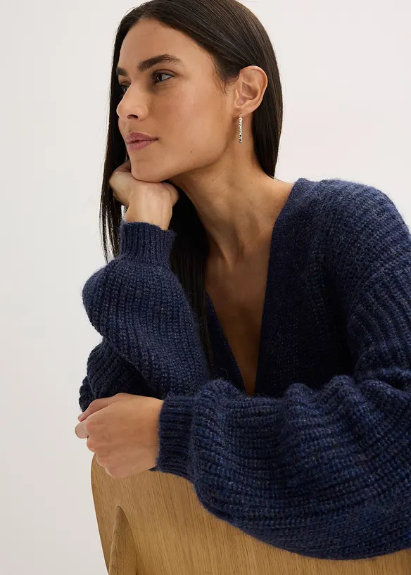 Cardigan med glittergarn i oversizemodell, bonprix