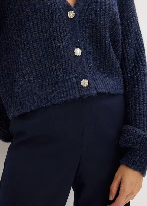 Cardigan med glittergarn i oversizemodell, bonprix