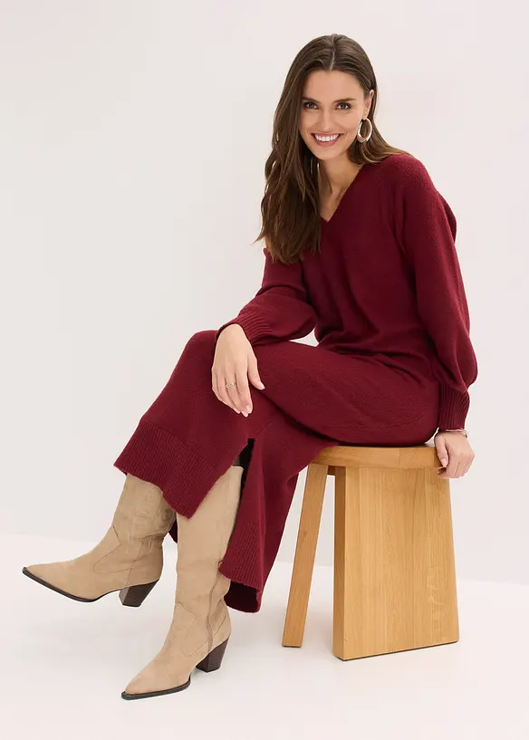 Stickad oversizekl&auml;nning, bonprix