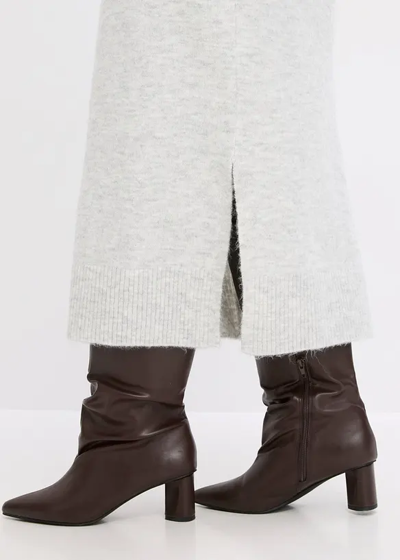 Stickad oversizeklänning, bonprix