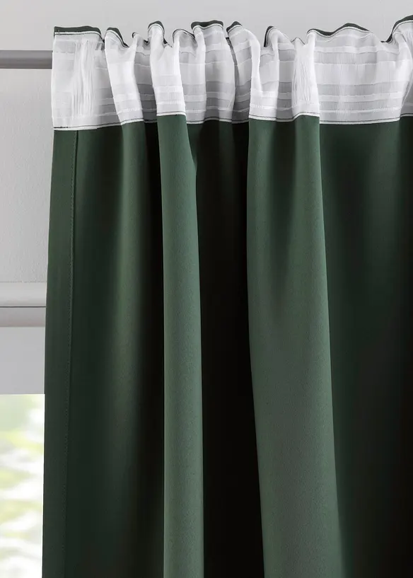 Mörkläggande gardinlängd, flera storlekar (1-pack), bonprix