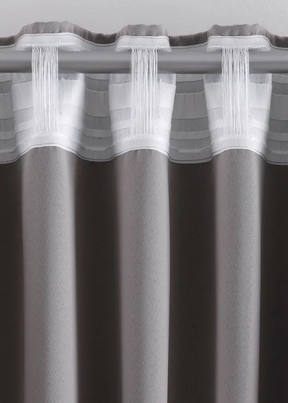 Mörkläggande gardinlängd, flera storlekar (1-pack), bonprix