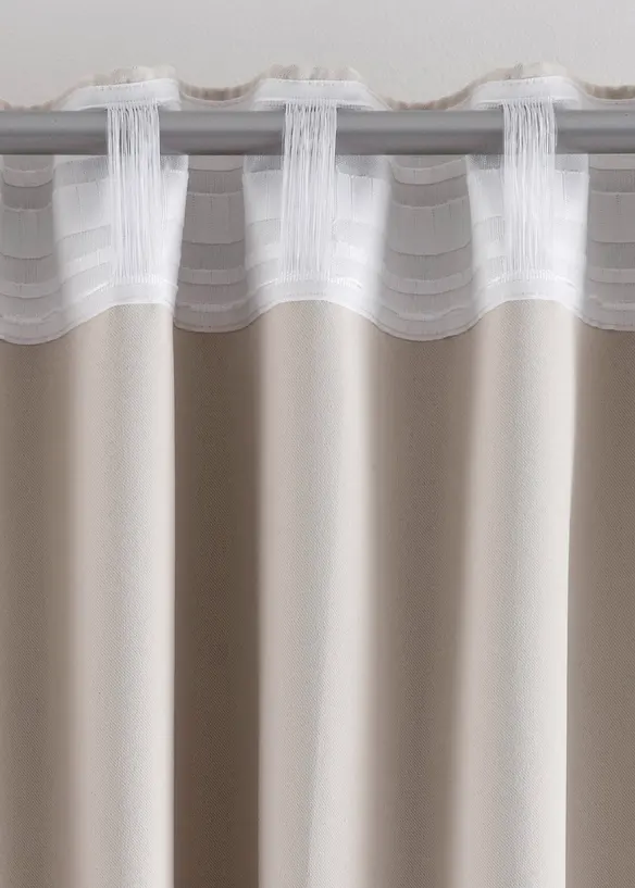 Mörkläggande gardinlängd, flera storlekar (1-pack), bonprix