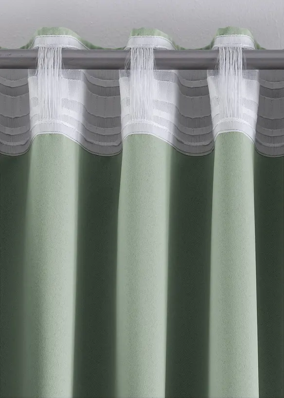 Mörkläggande gardinlängd, flera storlekar (1-pack), bonprix