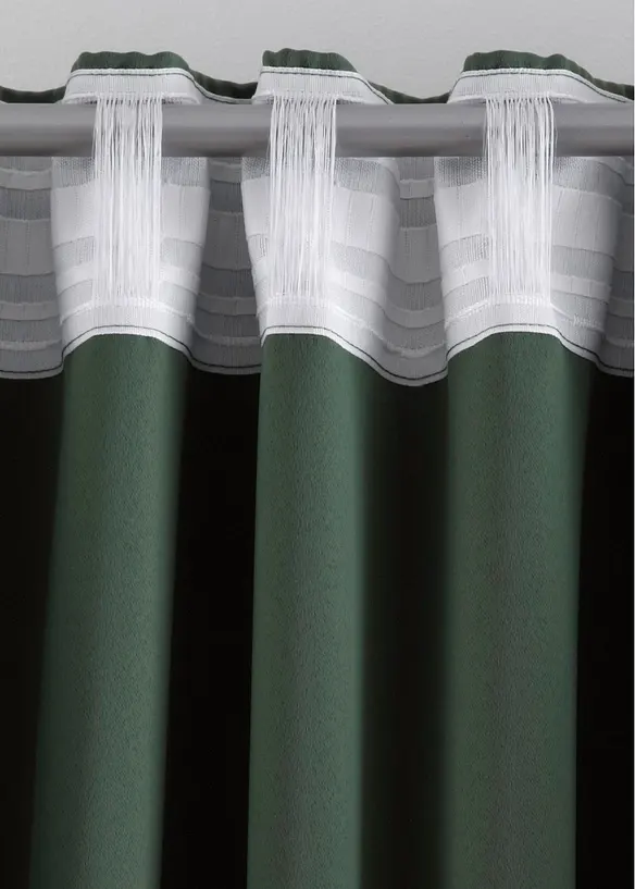 Mörkläggande gardinlängd, flera storlekar (1-pack), bonprix