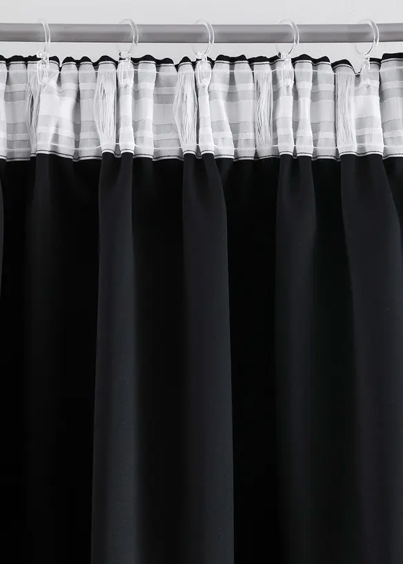 Mörkläggande gardinlängd, flera storlekar (1-pack), bonprix