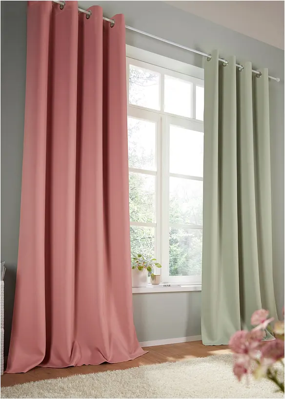 Mörkläggande gardinlängd, flera storlekar (1-pack), bonprix