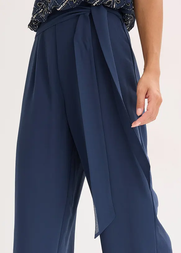 Jumpsuit med pärlbroderi, bonprix