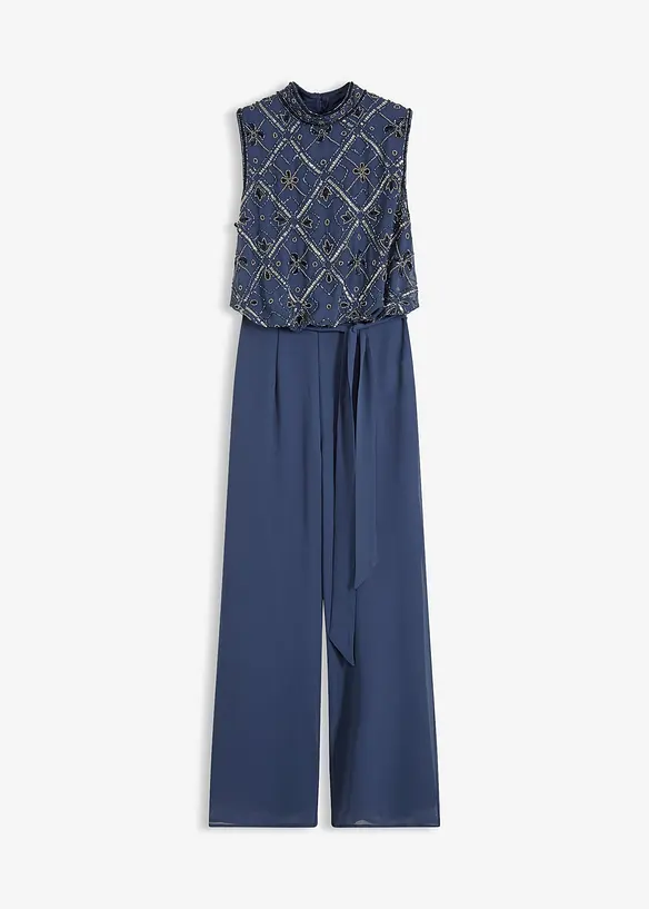 Jumpsuit med pärlbroderi, bonprix