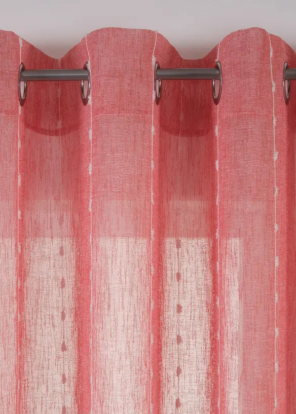 Gardinlängd med vävda ränder (1-pack), bonprix