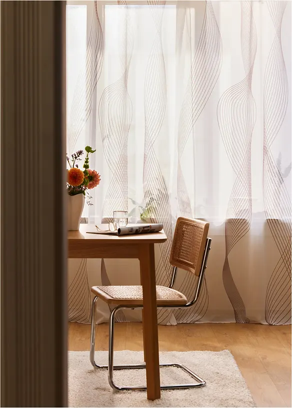 V&aring;gm&ouml;nstrad gardin (1-pack), bonprix