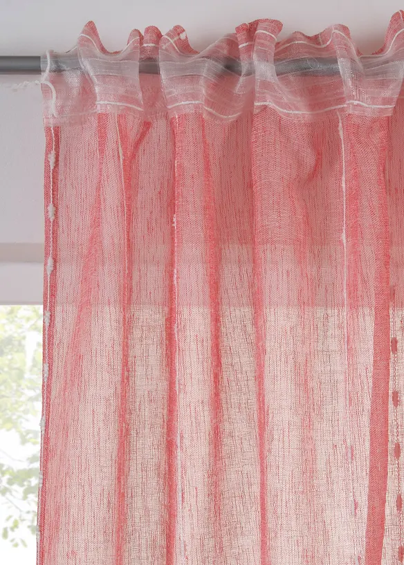 Gardinl&auml;ngd med v&auml;vda r&auml;nder (1-pack), bonprix