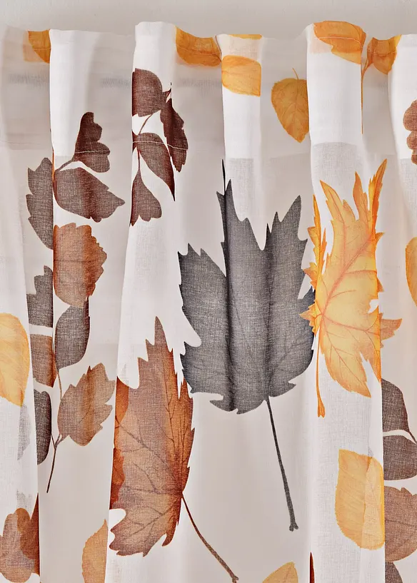 Gardin med &aring;tervunnen polyester (1-pack), bonprix