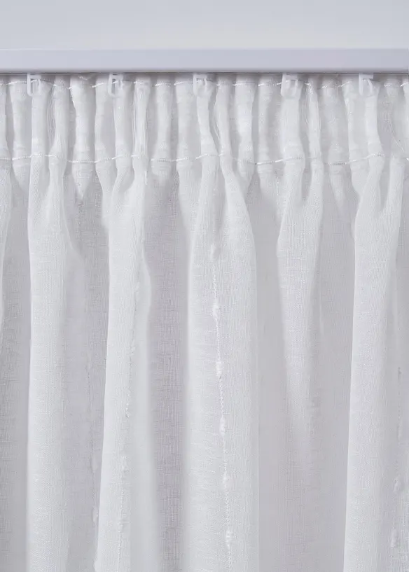 Gardinlängd med vävda ränder (1-pack), bonprix