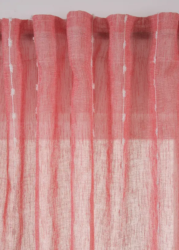 Gardinl&auml;ngd med v&auml;vda r&auml;nder (1-pack), bonprix