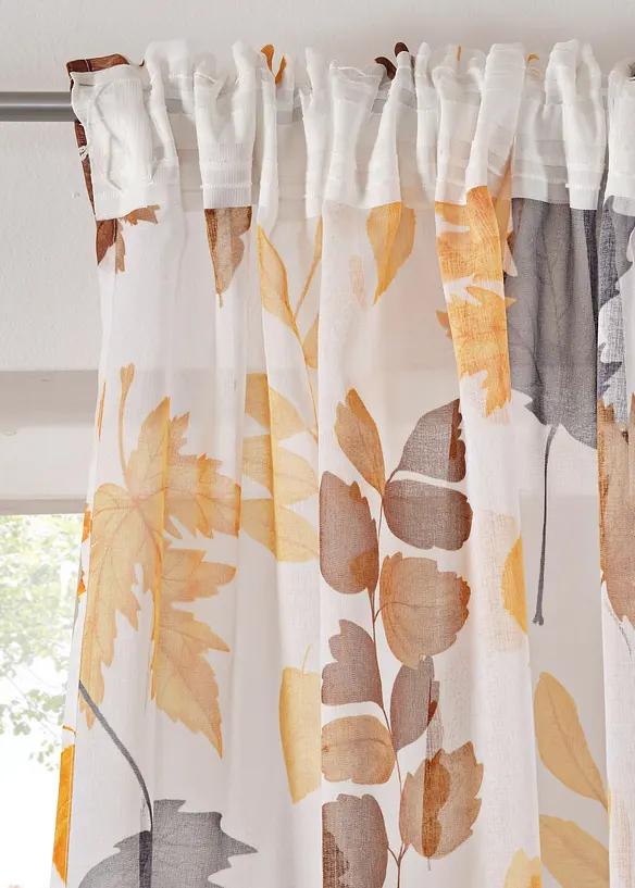 Gardin med &aring;tervunnen polyester (1-pack), bonprix