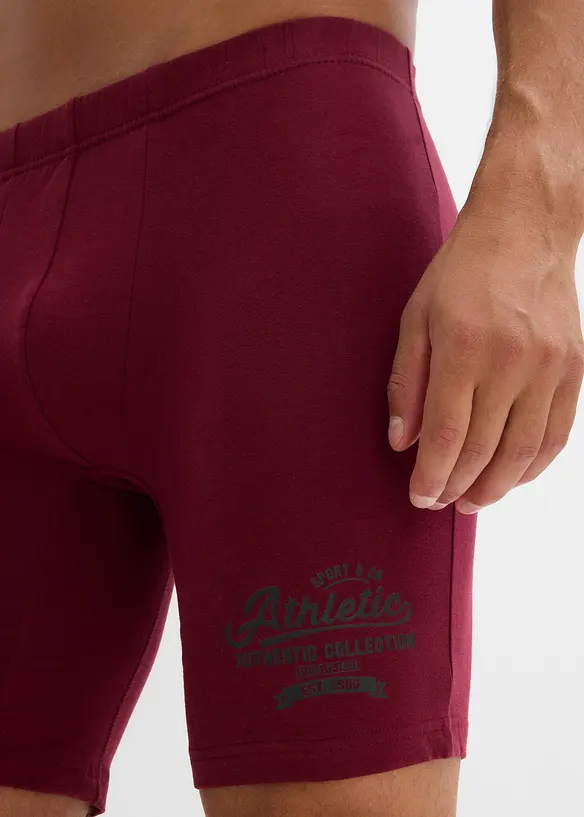 Långa boxershorts med bomull (3-pack), bonprix