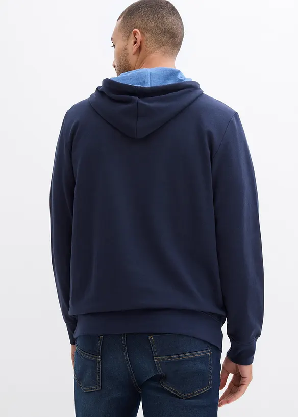 Sweatshirt med huva, bonprix