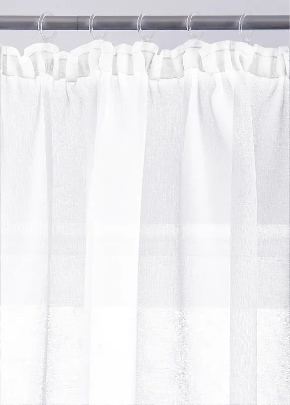 Gardin med återvunnen polyester och fint strukturerad yta (1-pack), bonprix