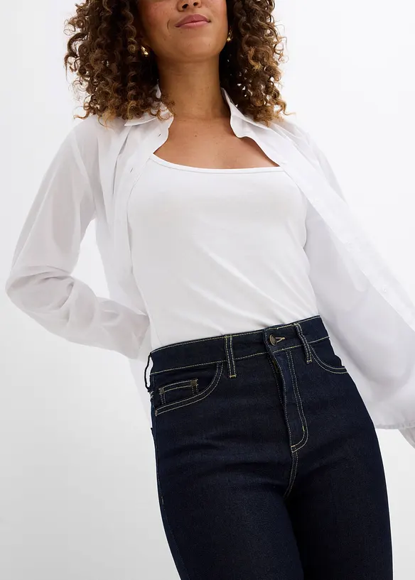 Skinny Jeans Mid Waist, Stretch, bonprix