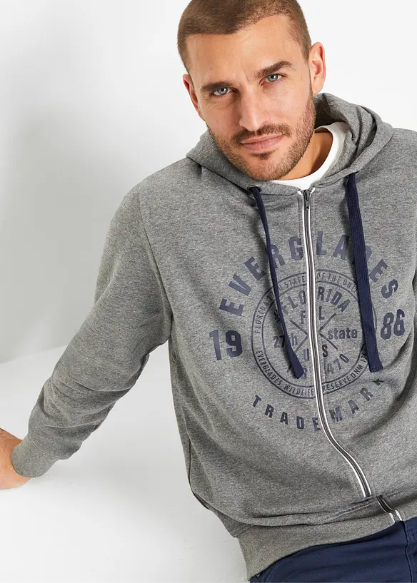 Munkjacka med luva och bekv&auml;mt snitt, bonprix