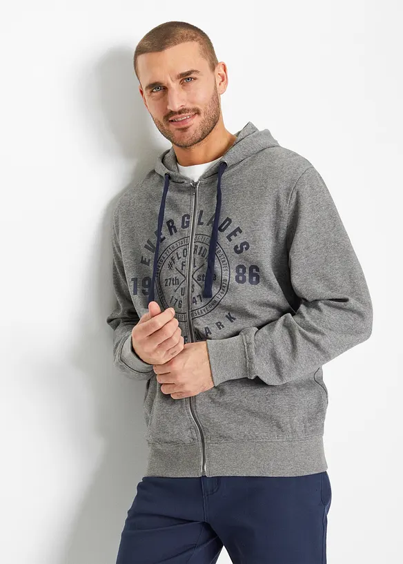 Munkjacka med luva och bekv&auml;mt snitt, bonprix