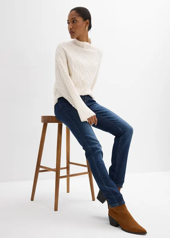 Skinny Jeans Mid Waist, Stretch, bonprix