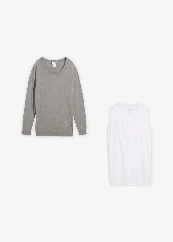 Mammatr&ouml;ja och amningslinne av stickat bomullsmaterial, bonprix