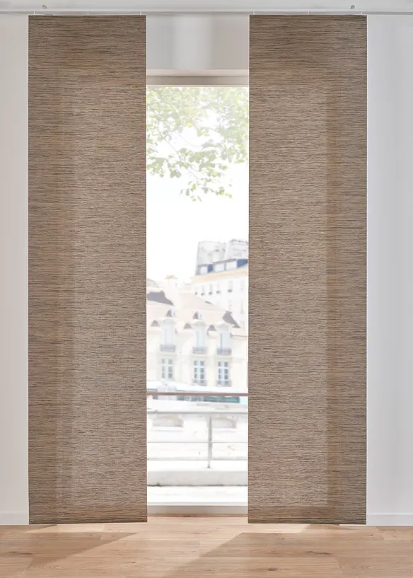 Panelgardin med bambulook (1-pack), bonprix