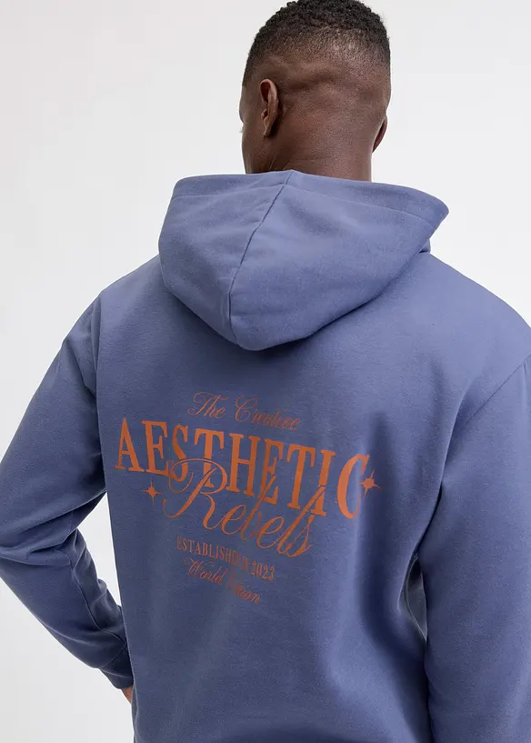 JJ REBEL-luvtröja med tryck på ryggen, J&J Rebel