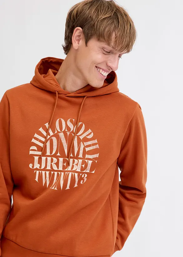 Sweatshirt med huva fr&aring;n JJ REBEL, normal passform, J&J Rebel