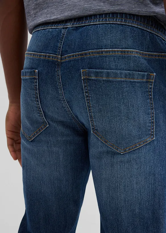 Tunna dra på-jeans, Regular Fit, Straight, bonprix