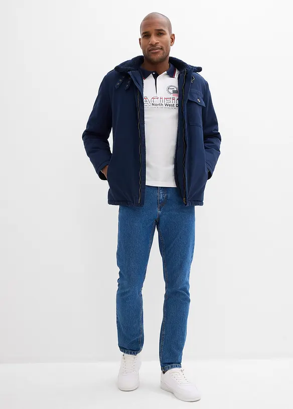 Classic Fit jeans med resår i sidan av midjan, Straight, bonprix