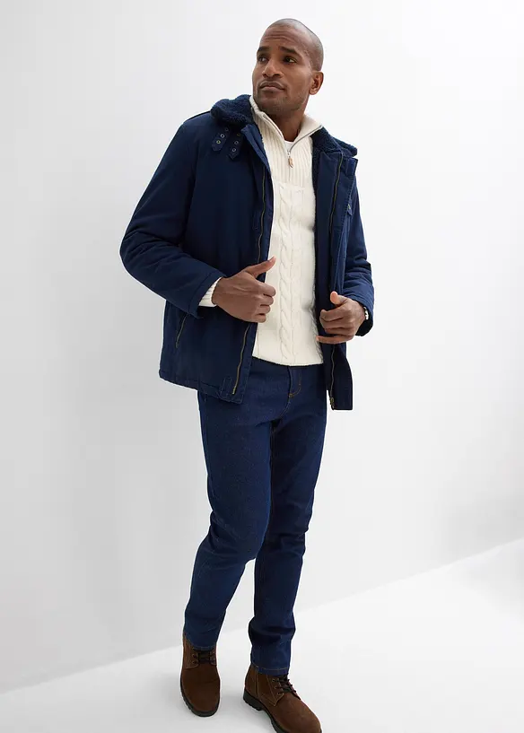 Classic Fit jeans med resår i sidan av midjan, Straight, bonprix