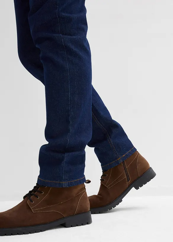 Classic Fit jeans med resår i sidan av midjan, Straight, bonprix