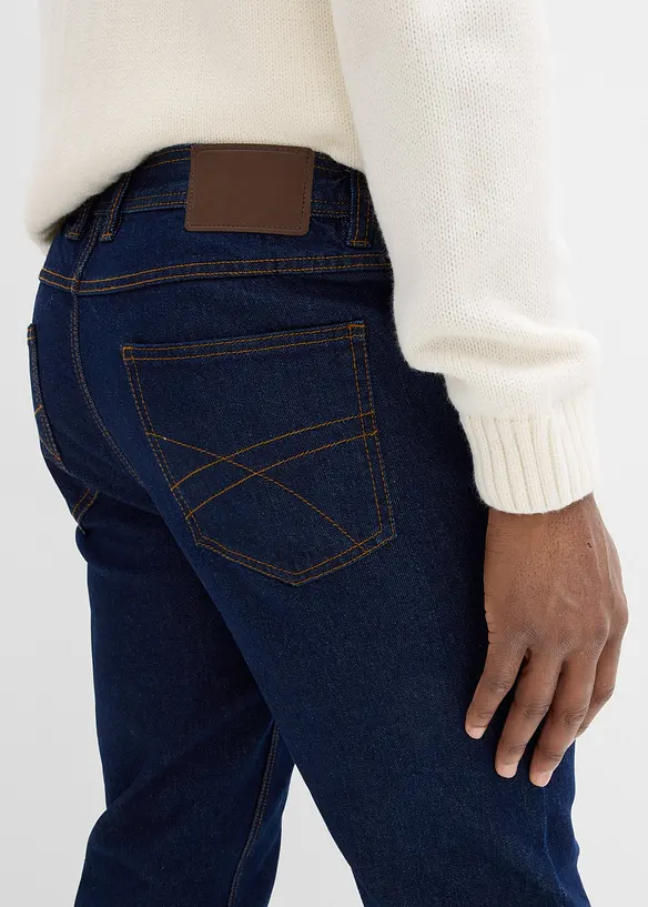 Classic Fit jeans med resår i sidan av midjan, Straight, bonprix