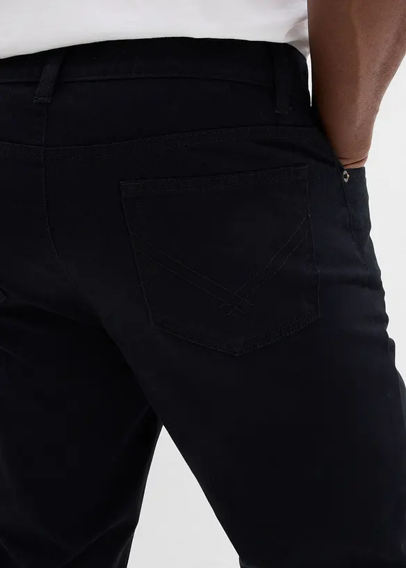 Byxa i twill av bomull, Regular Fit, Straight, bonprix