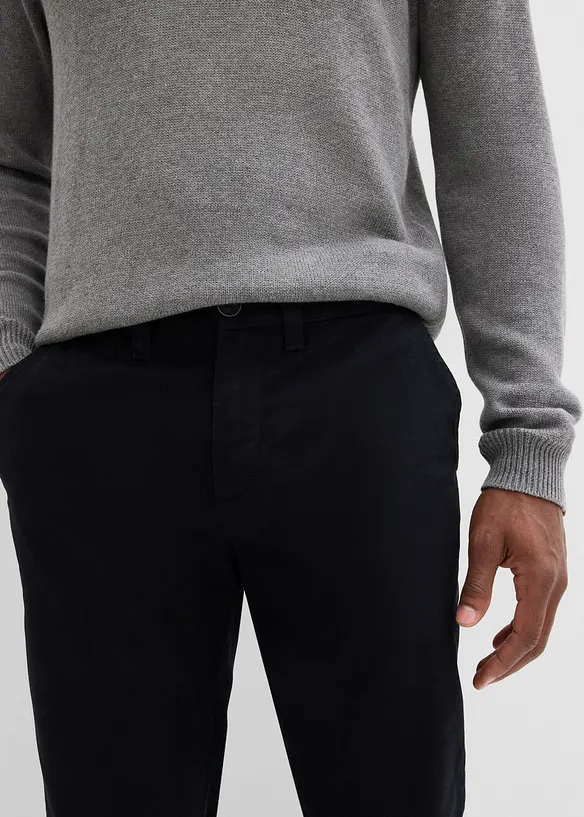 Chinos av bomull i Regular Fit, Straight, bonprix