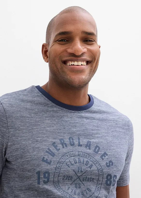 T-shirt med bekvämt snitt i ren bomull (2-pack), bonprix