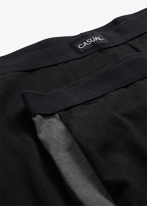 L&aring;nga boxershorts med bomull (2-pack), bonprix