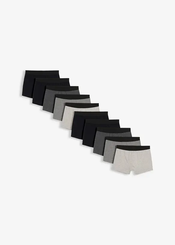 Boxershorts med bomull (10-pack) tajt modell, bonprix