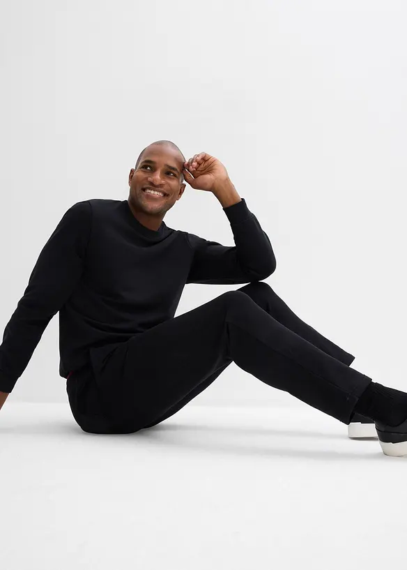 Joggingbyxa med sportiga detaljer, bonprix