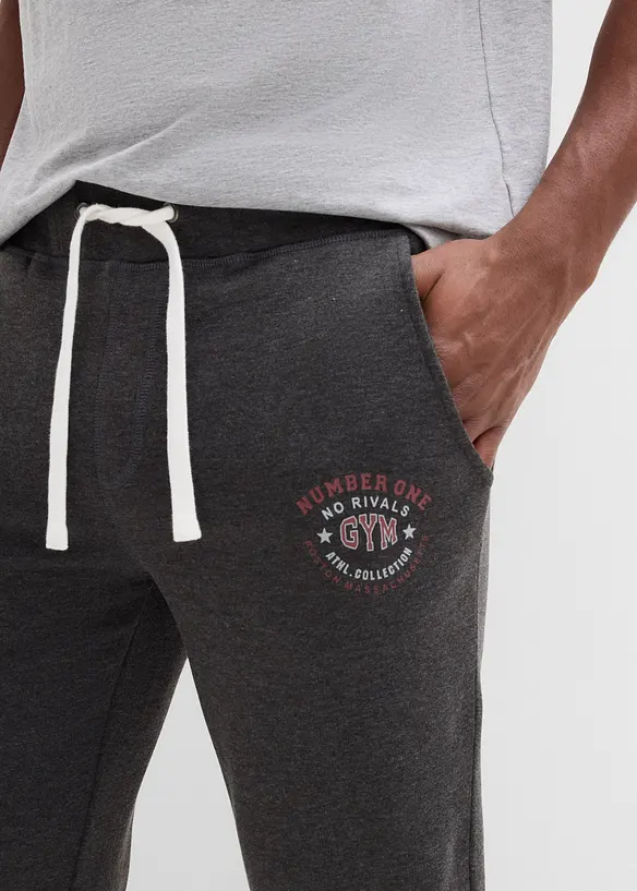 Joggingbyxa med sportiga detaljer, bonprix