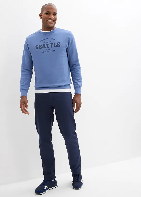 Sweatshirt av ekologisk bomull (2-pack), bonprix