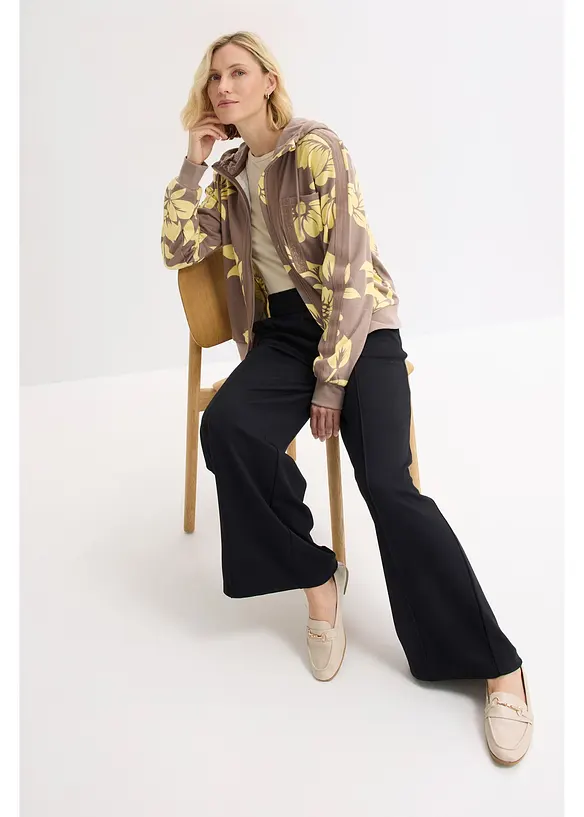 Sweatjacka med bomull, bonprix