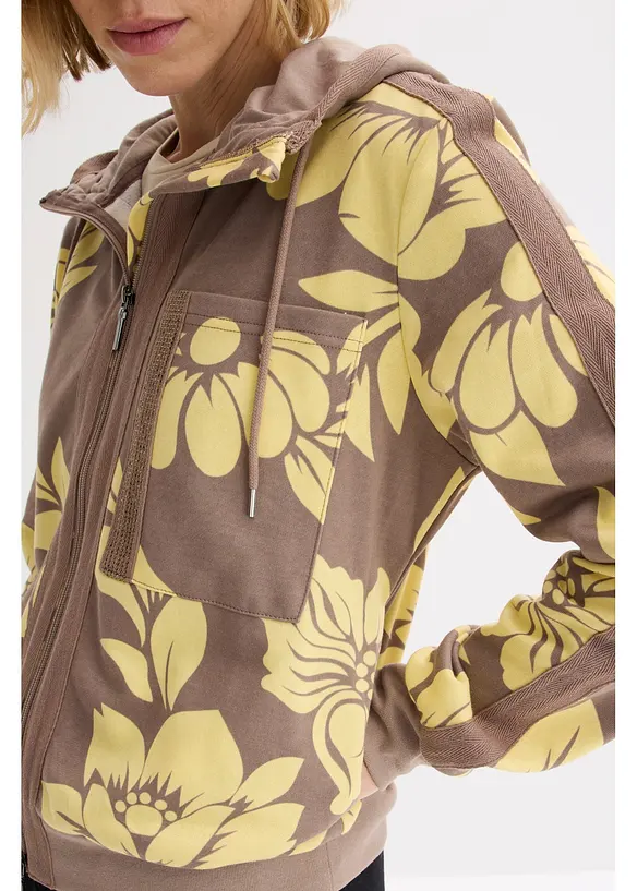 Sweatjacka med bomull, bonprix