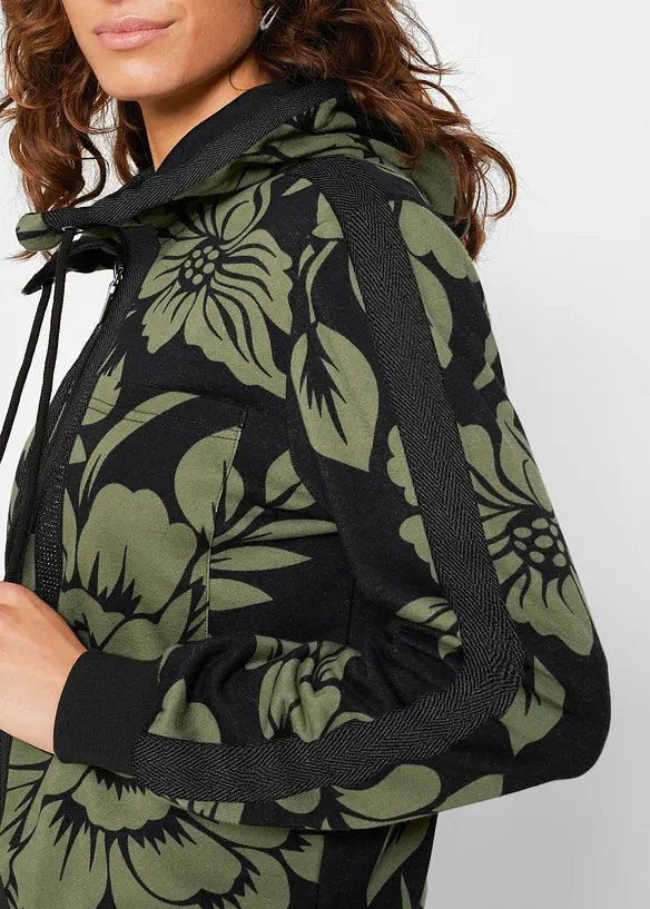 Sweatjacka med bomull, bonprix