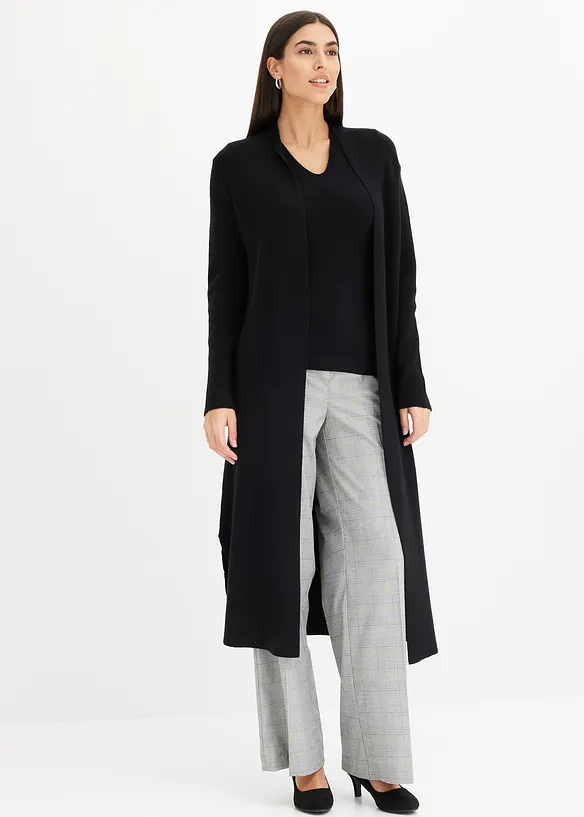 Lång cardigan med viskos, bonprix