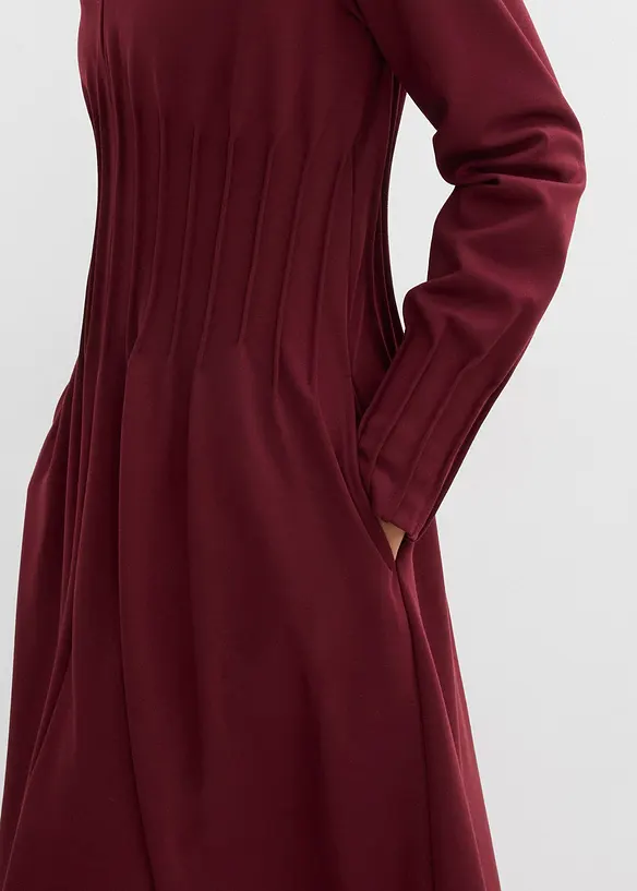 Sk&ouml;n kl&auml;nning med dekorveck, av viskosmix, bonprix